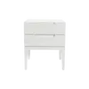 Buy Orchid White 2‑Drawer Bedside with Soft‑Close Runners from Furnituretta