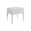 Buy Orchid White 1‑Drawer Bedside with Soft‑Close Runner, Colour: White, 3 from Furnituretta