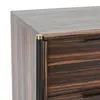 Buy Bali Ebony 3‑Drawer Chest with Brass‑Capped Feet, 5 from Furnituretta