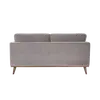 Buy Mickey 2‑Seater Velvet Stone Grey Sofa with Walnut Legs, Colour: Stone Grey, 6 from Furnituretta
