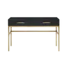 Buy Tulip Dressing Table in Black Oak with Brass Details from Furnituretta