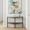 Buy Willow Curved Console with Marble‑Effect Top, 4 from Furnituretta