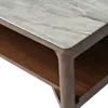 Buy Willow Coffee Table with Marble‑Effect Top & Shelf, 4 from Furnituretta