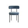 Buy Flora Dining Chair in Blue Velvet Upholstery (sold in 2), Colour: Blue Velvet from Furnituretta