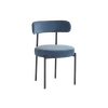 Buy Flora Dining Chair in Blue Velvet Upholstery (sold in 2), Colour: Blue Velvet, 5 from Furnituretta