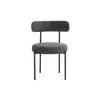 Buy Flora Dining Chair in Charcoal Boucle Fabric (sold in 2), Colour: Charcoal Boucle from Furnituretta