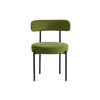 Buy Flora Dining Chair in Olive Velvet Upholstery (sold in 2), Colour: Olive Velvet from Furnituretta