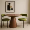 Buy Flora Dining Chair in Olive Velvet Upholstery (sold in 2), Colour: Olive Velvet, 4 from Furnituretta