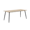 Buy Horizon 180cm Dining Table in Oak Woodgrain Finish, Colour: Oak, 4 from Furnituretta