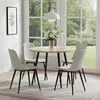 Buy Horizon Round Dining Table in Oak Woodgrain Finish, Colour: Oak, 6 from Furnituretta