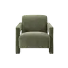 Buy Apex Angular Armchair in Soft Weave Olive Fabric, Colour: Soft Weave Olive, 5 from Furnituretta