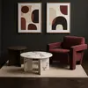 Buy Apex Angular Armchair in Burgundy Velvet Upholstery, Colour: Burgundy, 6 from Furnituretta
