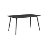 Buy Horizon Medium Dining Table in Black Woodgrain Finish, Colour: Black, 4 from Furnituretta