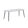 Buy Horizon Large Dining Table in Violetta Marble‑Effect Finish, Colour: Violetta, 3 from Furnituretta