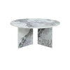 Buy Aura Round Coffee Table in Pandora Marble‑Effect Finish from Furnituretta