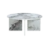 Buy Aura Round Coffee Table in Pandora Marble‑Effect Finish, 2 from Furnituretta