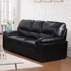 Buy Modern Sofa: Rachel Black LeatherGel & PU from Furnituretta