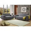 Buy Fida Fabric 3 Seater Sofa – Dark Grey | Comfortable Modern Upholstered Seating, 3 from Furnituretta