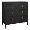 Buy Barcelona Chest: Matte Black Beauty with 3 Drawers from Furnituretta