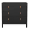 Buy Barcelona Chest: Matte Black Beauty with 3 Drawers, 3 from Furnituretta