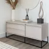 Buy Albion Sideboard in Stone Finish with Black Steel Legs, 2 from Furnituretta