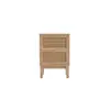 Buy Bordeaux Bedside Cabinet with Oak Frame and Rattan Fronts, 2 from Furnituretta