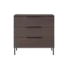 Buy Luna 3 Drawer Chest in Espresso Woodgrain Finish, Colour: Espresso from Furnituretta