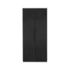 Buy Luna 2 Door Wardrobe in Black Woodgrain Finish, Colour: Black from Furnituretta