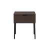 Buy Luna One Drawer Bedside in Espresso Woodgrain Finish, Colour: Espresso from Furnituretta