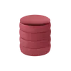 Buy Ripple Cylindrical Ribbed Stool in Burgundy Velvet, Colour: Burgundy from Furnituretta