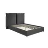 Buy Sunday Bed in Deep Grey – Double (4ft6) with Pillow‑Style Headboard, Colour: Deep Grey, Bed Size: Double (4ft6), 4 from Furnituretta