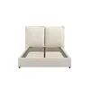 Buy Sunday Bed in Ivory – Double (4ft6) with Pillow‑Style Headboard, Colour: Ivory, Bed Size: Double (4ft6) from Furnituretta
