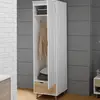Buy Stockholm 1 Door Wardrobe in White‑Oak with Drawer, 3 from Furnituretta