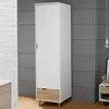 Buy Stockholm 1 Door Wardrobe in White‑Oak with Drawer, 2 from Furnituretta