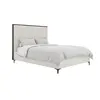 Buy Berkeley Cream Velvet Bed – King (5ft) with Fluted Headboard, Colour: Cream, Bed Size: King (5ft), 4 from Furnituretta