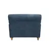 Buy Plumpton Chair in Denim Blue Chenille Weave with Oak Legs, 5 from Furnituretta