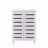 Buy Organize Your Shoes in Style with White 2-Door Shoe Cabinet, 2 from Furnituretta