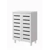 Buy Organize Your Shoes in Style with White 2-Door Shoe Cabinet from Furnituretta