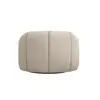 Buy Nao Swivel Chair in Chenille Bouclé with Contemporary Swivel Base, Colour: Ivory, Item Width: 101, 8 from Furnituretta