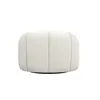 Buy Nao Swivel Chair in Chenille Bouclé with Contemporary Swivel Base, Colour: Buff, Item Width: 101, 8 from Furnituretta