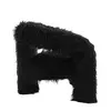 Buy Freyja Jet Chair in Faux Mongolian Fur with Curved Base, 5 from Furnituretta