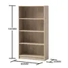 Buy Practical and Pretty: Tall Bookcase Sonoma Oak, 4 from Furnituretta