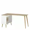 Buy Scandinavian-Inspired Oslo Desk in White and Oak from Furnituretta