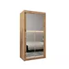 Buy Tokyo III Sliding Door Wardrobe 100cm, Colour: Oak Artisan, Item Width: 100 from Furnituretta