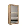 Buy Tokyo III Sliding Door Wardrobe 100cm, Colour: Oak Artisan, Item Width: 100, 5 from Furnituretta