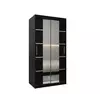 Buy Verona 04 Sliding Door Wardrobe 100cm, Colour: Black, Item Width: 100 from Furnituretta
