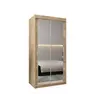 Buy Tokyo III Sliding Door Wardrobe 100cm, Colour: Oak Artisan, Item Width: 100, 13 from Furnituretta