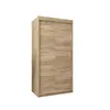 Buy Tokyo Sliding Door Wardrobe 100cm, Colour: Oak Artisan, Item Width: 100, 13 from Furnituretta