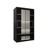 Buy Verona 04 Sliding Door Wardrobe 120cm, Colour: Black, Item Width: 120, 10 from Furnituretta
