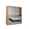 Buy Tokyo III Sliding Door Wardrobe 180cm, Colour: Oak Artisan, Item Width: 180 from Furnituretta